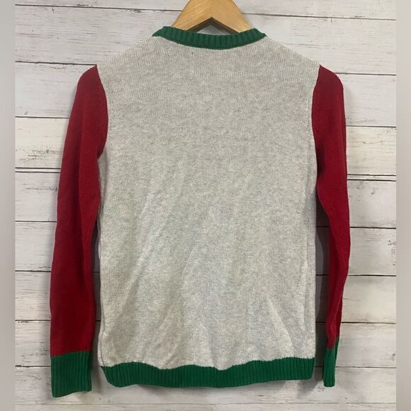 Ugly Christmas BOYS Santa Emojis Sweater Size XS - Picture 2 of 4
